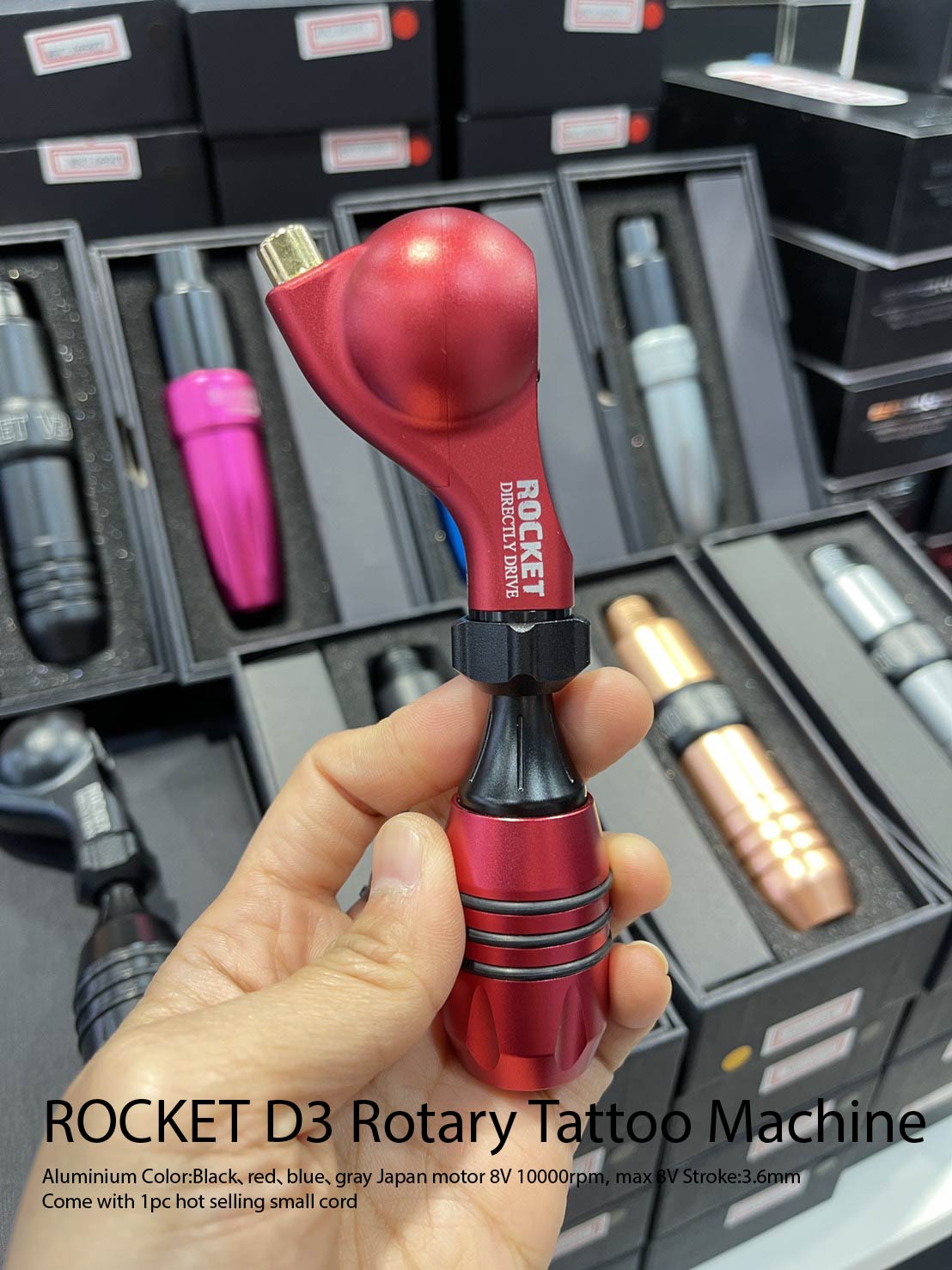 Rocket D3 เครื่องสักโรตารี่ Rocket D3 Rotary Machine