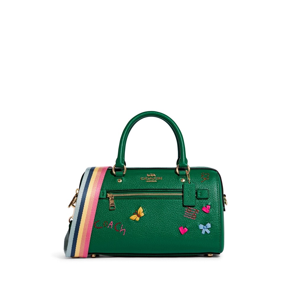 กระเป๋าสะพาย COACH C8280 ROWAN SATCHEL WITH DIARY EMBROIDERY WITH DIARY EMBROIDERY (IMGRU) [C8280IMGRU-RA]