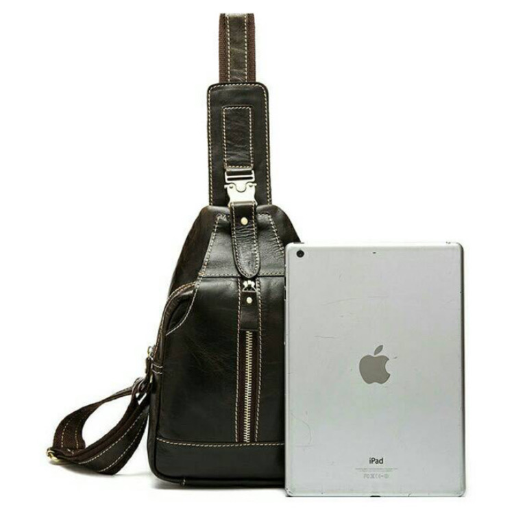 For You Leather LB31 กระเป๋าคาดอก สะพายไหล่ ผู้ชาย หนังแท้ LB31