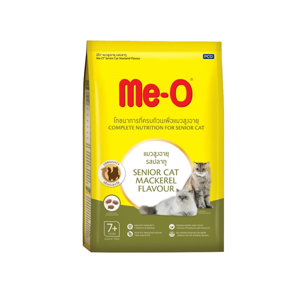 Me-O แมวสูงอายุ รสปลาทู 1.1 Kg