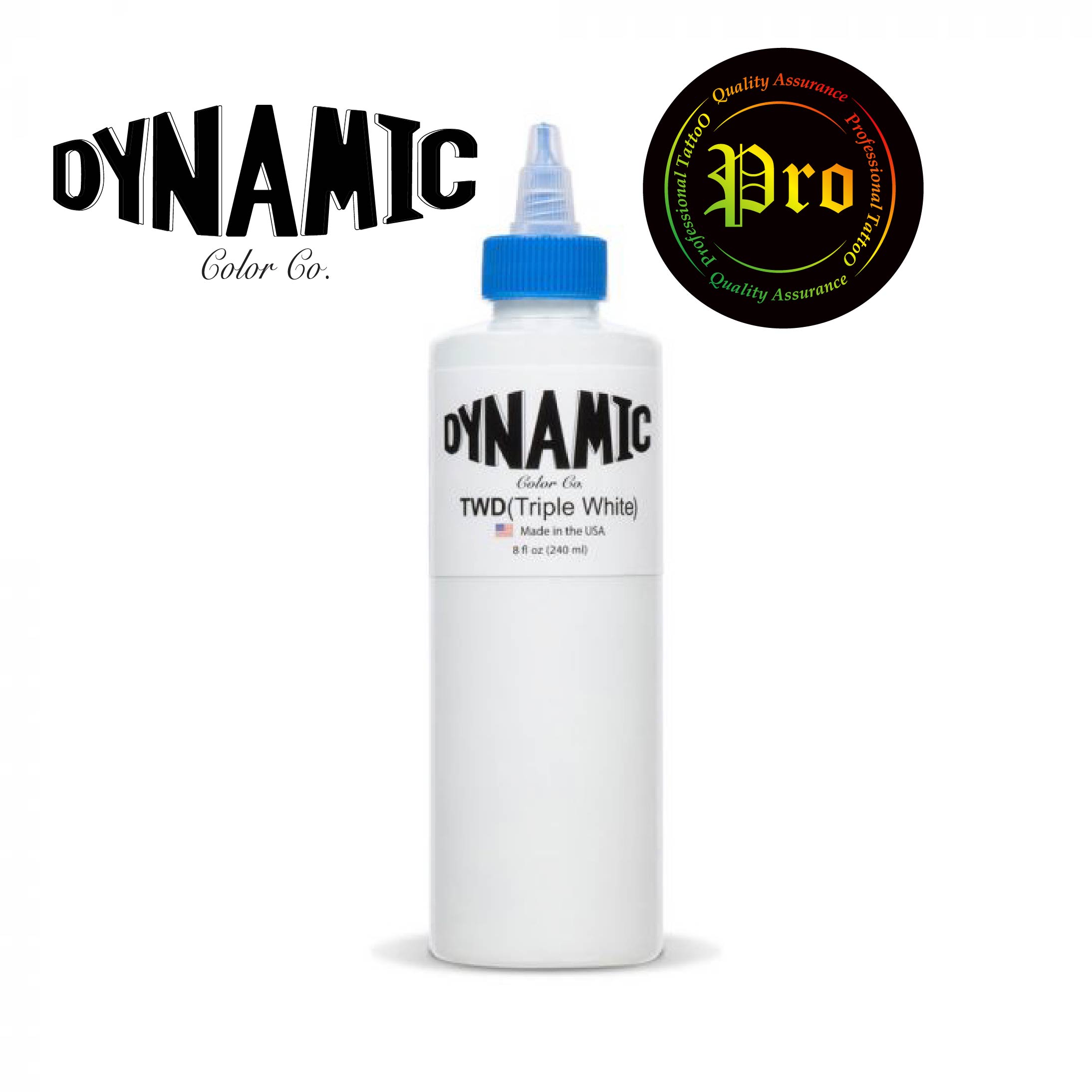 DYNAMIC DYNAMIC Color INK 8oz , 1oz หมึกสักไดนามิค ขนาด 8 ออนซ์ และ ขนาด 1 ออนซ์ TRIPLE BLACK ,Black , White 8oz , 1oz