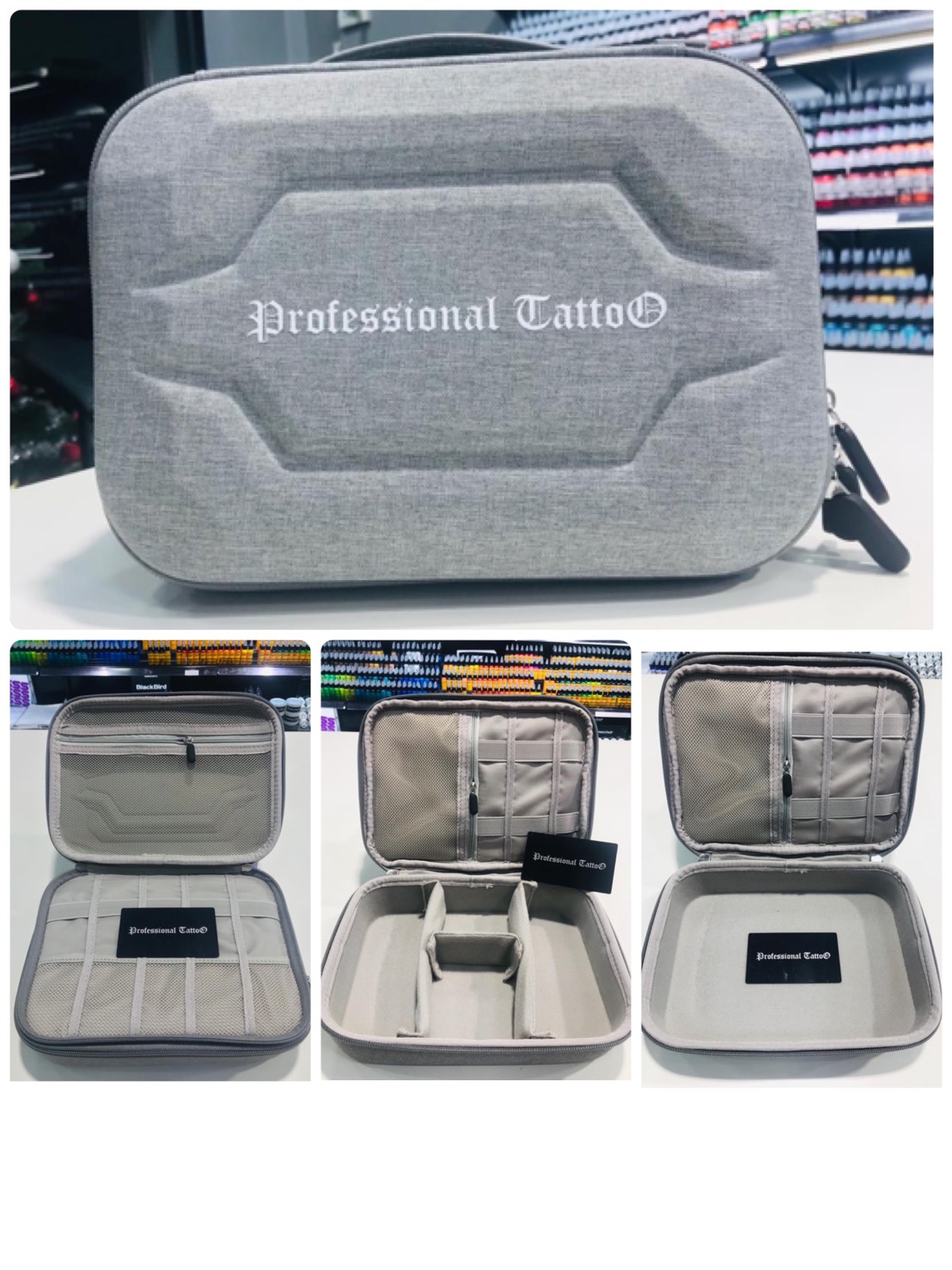 Profeesional Tattoo กระเป๋าเก็บอุปกรณ์สัก แบบพกพา Profeesional Tattoo