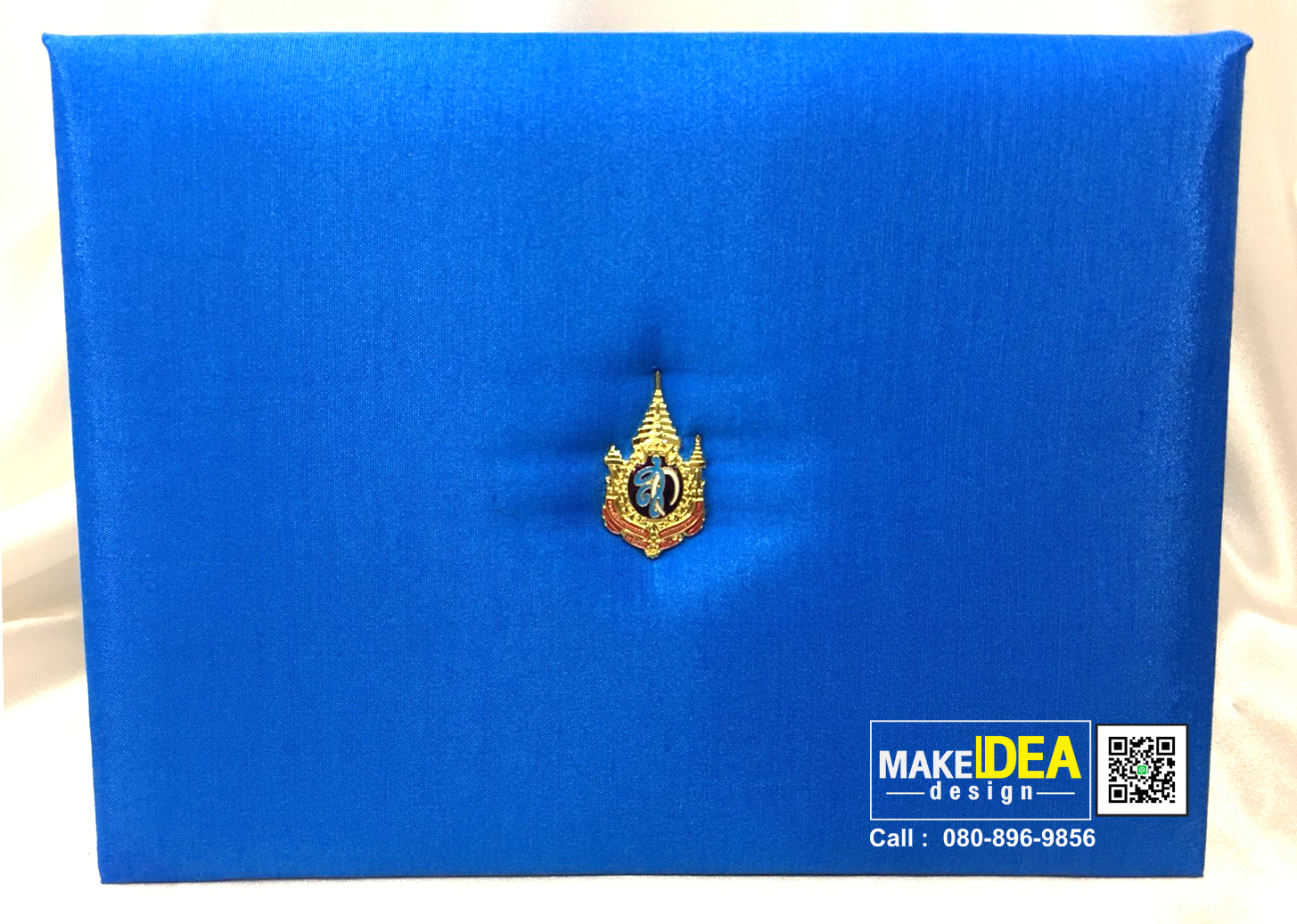 ปกผ้าไหมใส่ใบประกาศ พร้อมเข็ม