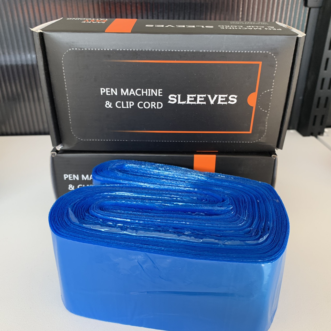 EZ พลาสติกหุ้มสาย EZ Sleeves Pen Machine & Clip Cord - EZ TATTOO ฺBLACK / BLUE