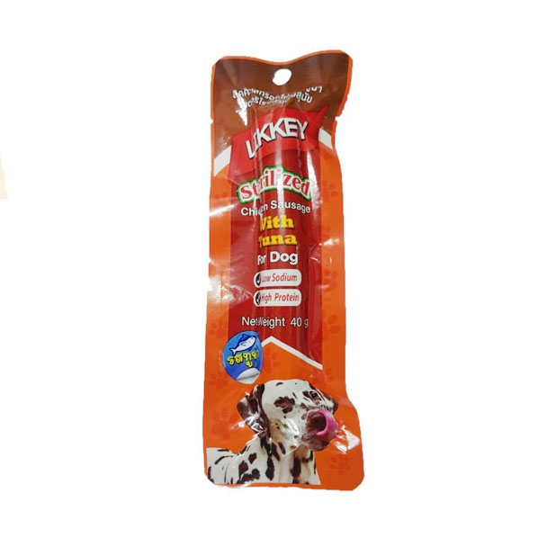 LIKKEY JK44 ไส้กรอก รสทูน่า 40 g.