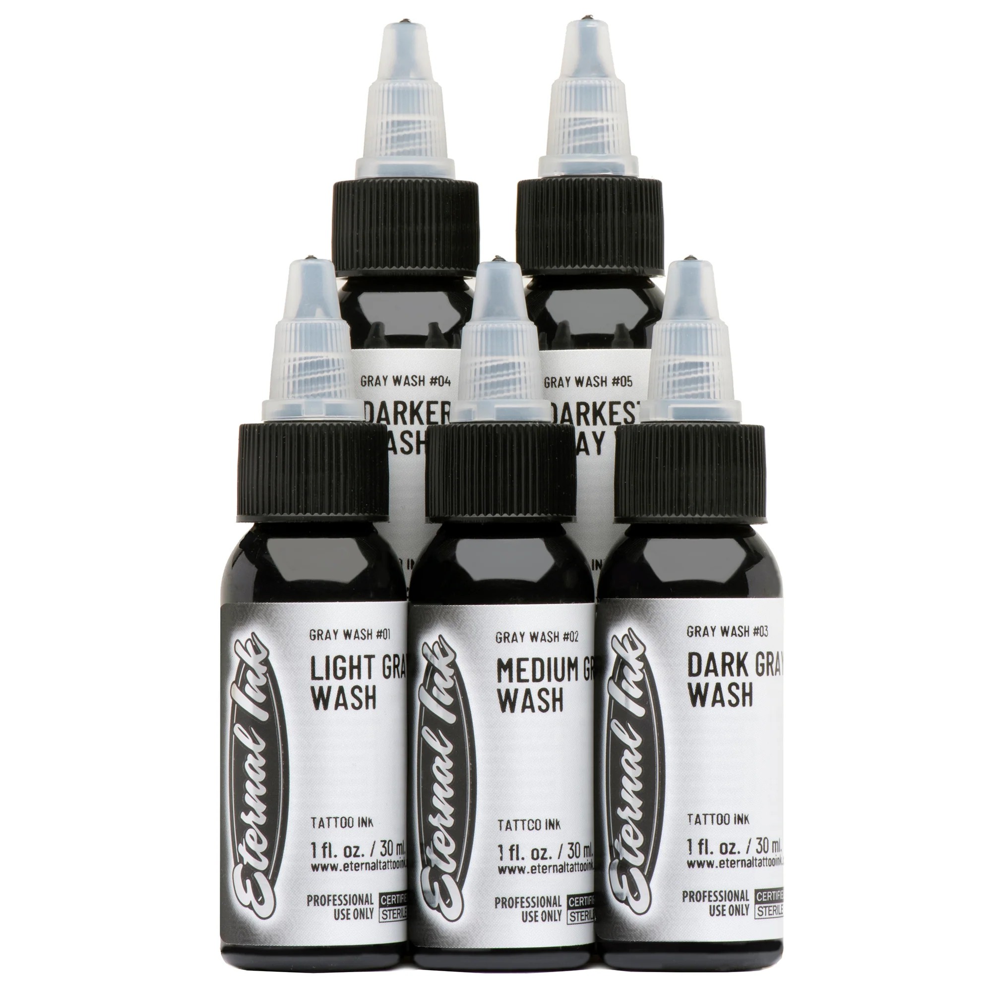 Eternal Ink Gray Wash Set 5 color Eternal Ink Gray Wash Set 5 color