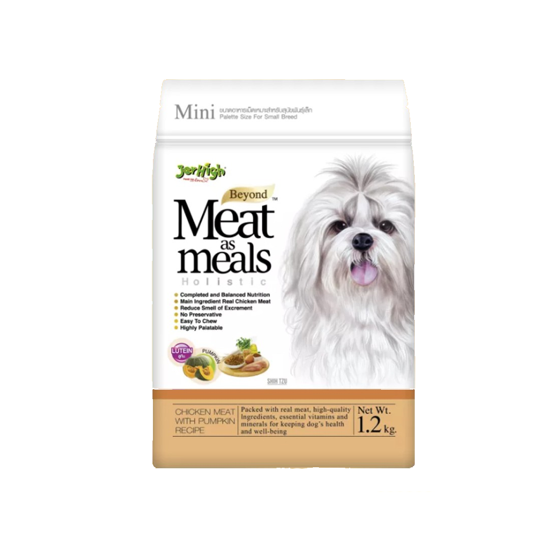 J/H Meat As Meal เม็ดนุ่ม-รสไก่และฟักทอง 1.2 Kg