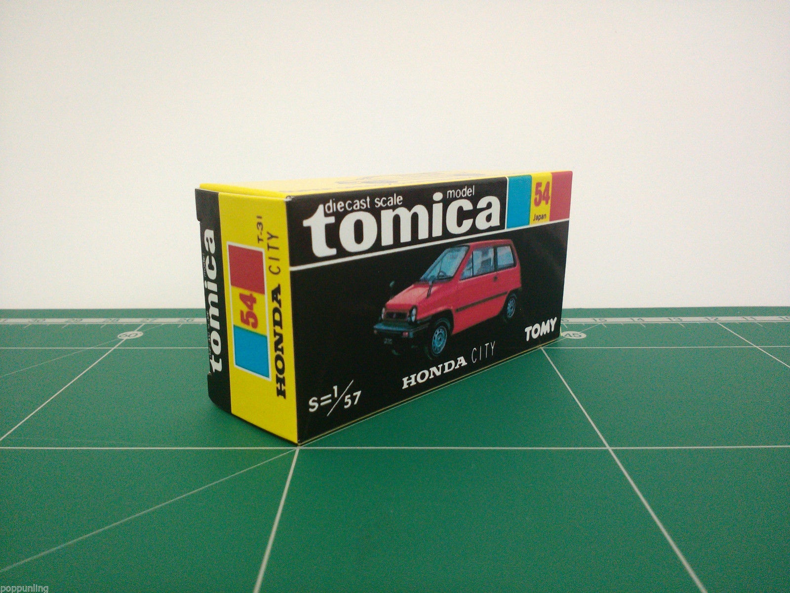 กล่องพิมพ์ Reproduction Box สำหรับ Tomica Black Box No.54 Honda City (กล่องเปล่า, ไม่มีรถ)