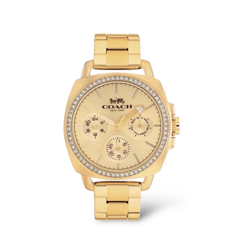 นาฬิกา COACH 14503130 BOYFRIEND CHRONOGRAPH GOLD STAINLESS STEEL WOMEN'S WATCH [14503130]