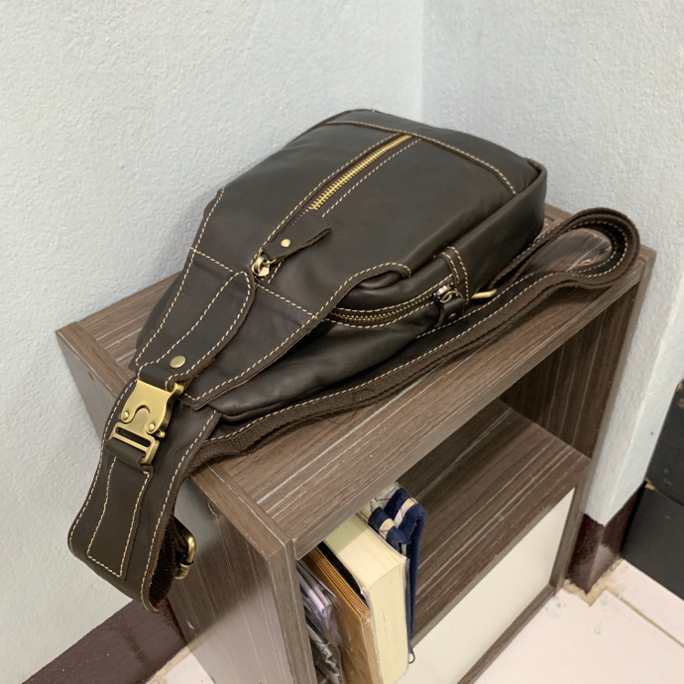 For You Leather LB31 กระเป๋าคาดอก สะพายไหล่ ผู้ชาย หนังแท้ LB31