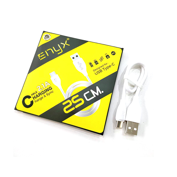 สายชาร์จสั้น ENYX 2.1A Type C