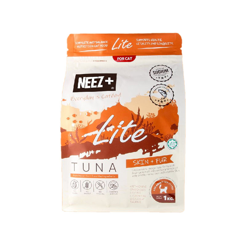 NEEZ+ Lite Grain Free แมวโต - สูตรโซเดียมต่ำ (ทูน่า) 1 KG