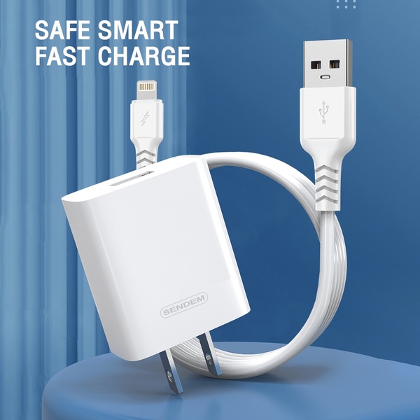 ชุดชาร์จเร็ว Sendem 2.4A Smart adapter kit SDM-C68 ประกันศูนย์ 1 ปี