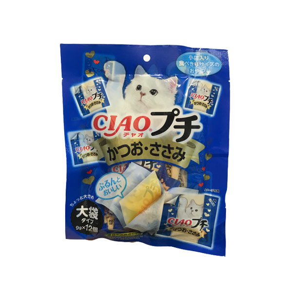 YP CIAO TSC-155 ชูหรุ เพทิท ขนมแมวเลียแบบแผ่น สันในไก่+ปลาโอ 9 กรัม