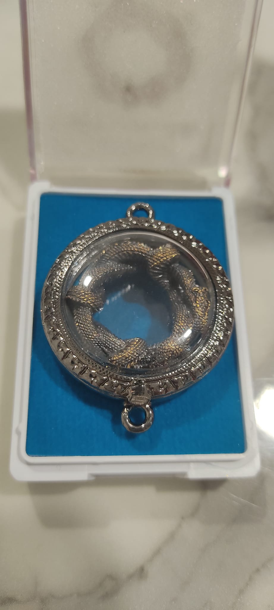 บ่วงนาคบาศ งูกินหาง นาคดำกาฬสินธุ์ หลวงปู่ศิลา (พร้อมส่ง)