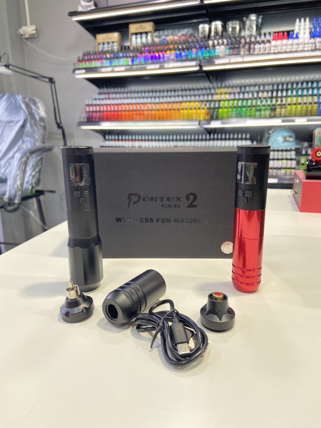 เครื่องสักปากกาไร้สายEZ Portex Gen2 VERSATILE Wireless Battery Tattoo Pen Machine