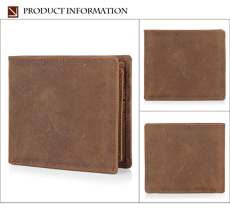 For You Leather WL06 กระเป๋าสตางค์ผู้ชาย กระเป๋าสตางค์หนังแท้ นูบัค เกรดพรีเมียม WL06