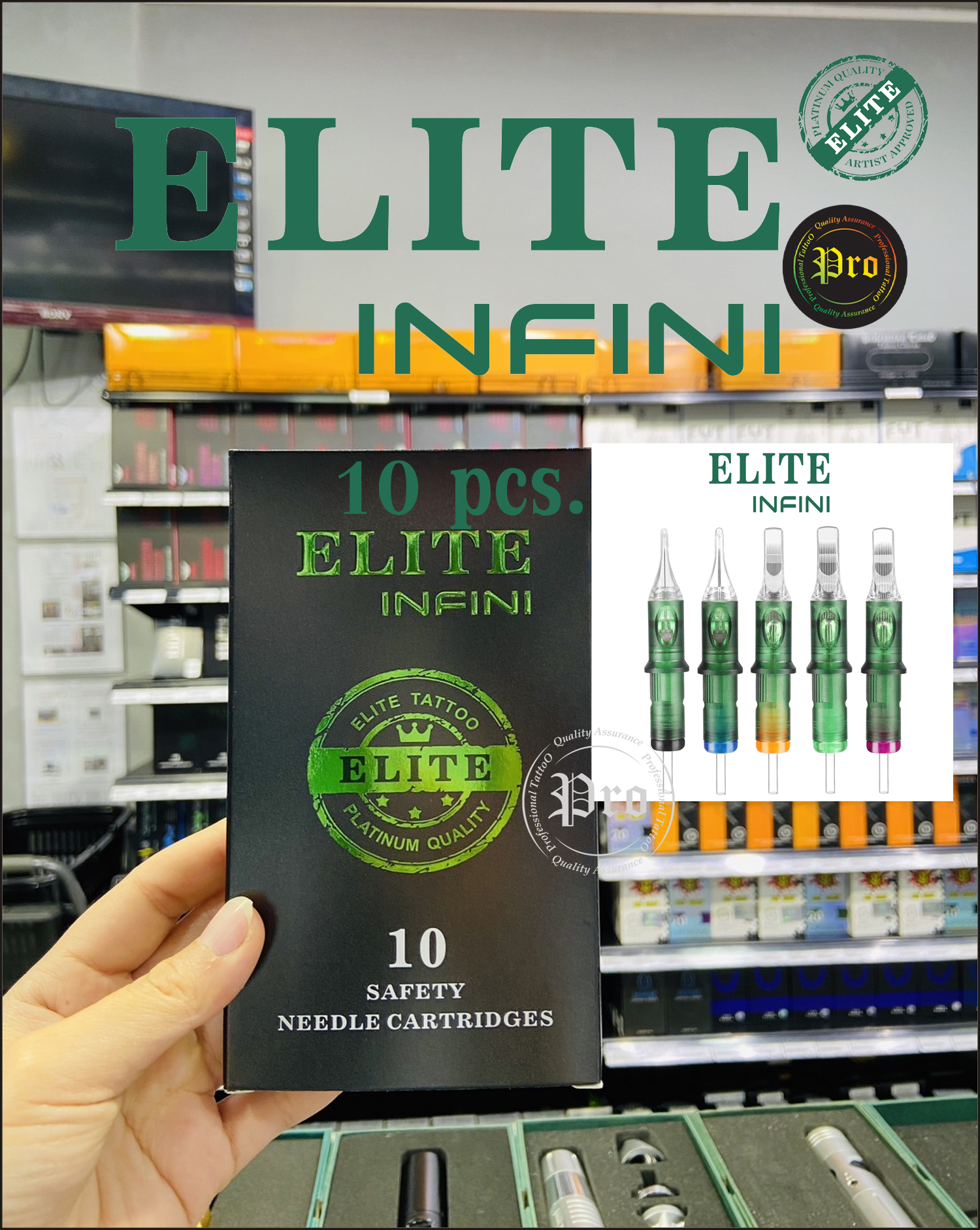 ELITE INFINI 10 pcs. ELITE INFINI Needle Cartridges บรรจุ 10 pcs/box