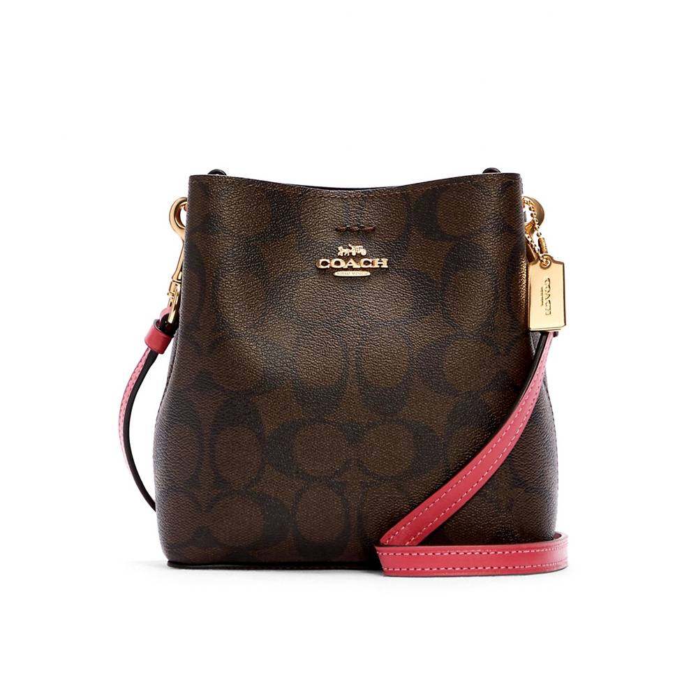 กระเป๋าสะพายข้าง COACH C7269 MINI TOWN BUCKET BAG IN SIGNATURE CANVASCANVAS (IMTN8) [C7269IMTN8-MA]