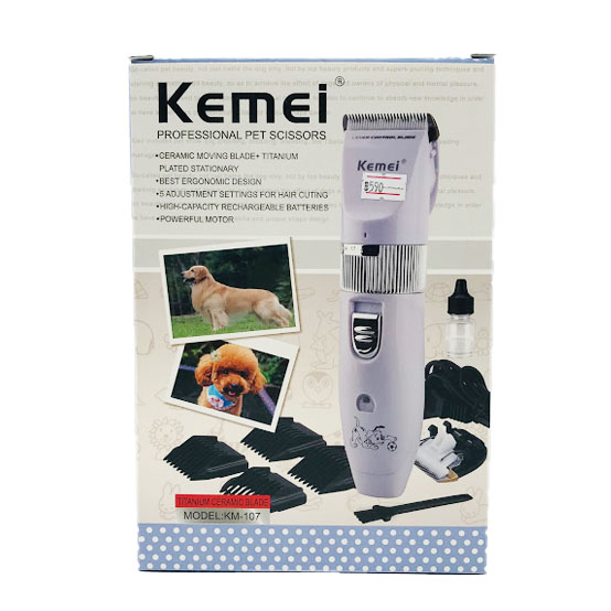Kemei KM-107 ปัตตาเลี่ยนตัดขนสุนัข
