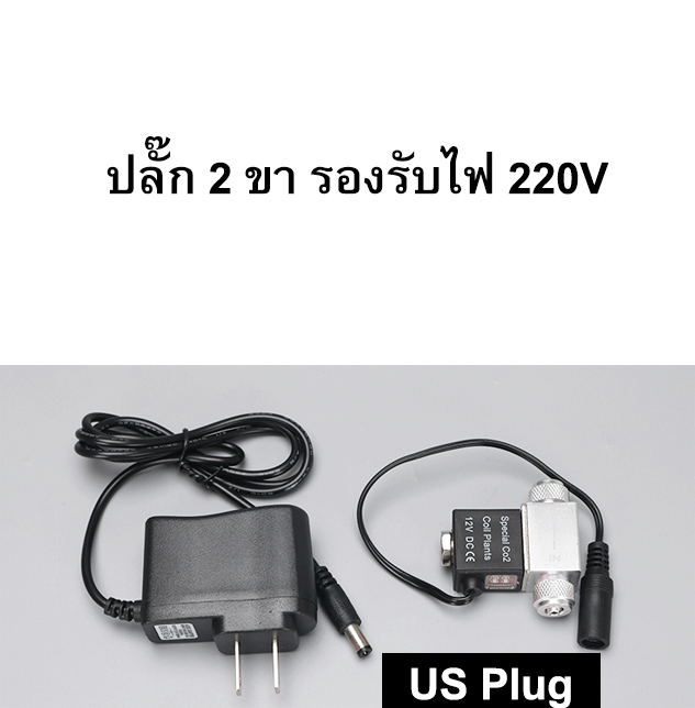 Solinoid Value โซลินอยวาว CO2 แบบสองหัว 220V