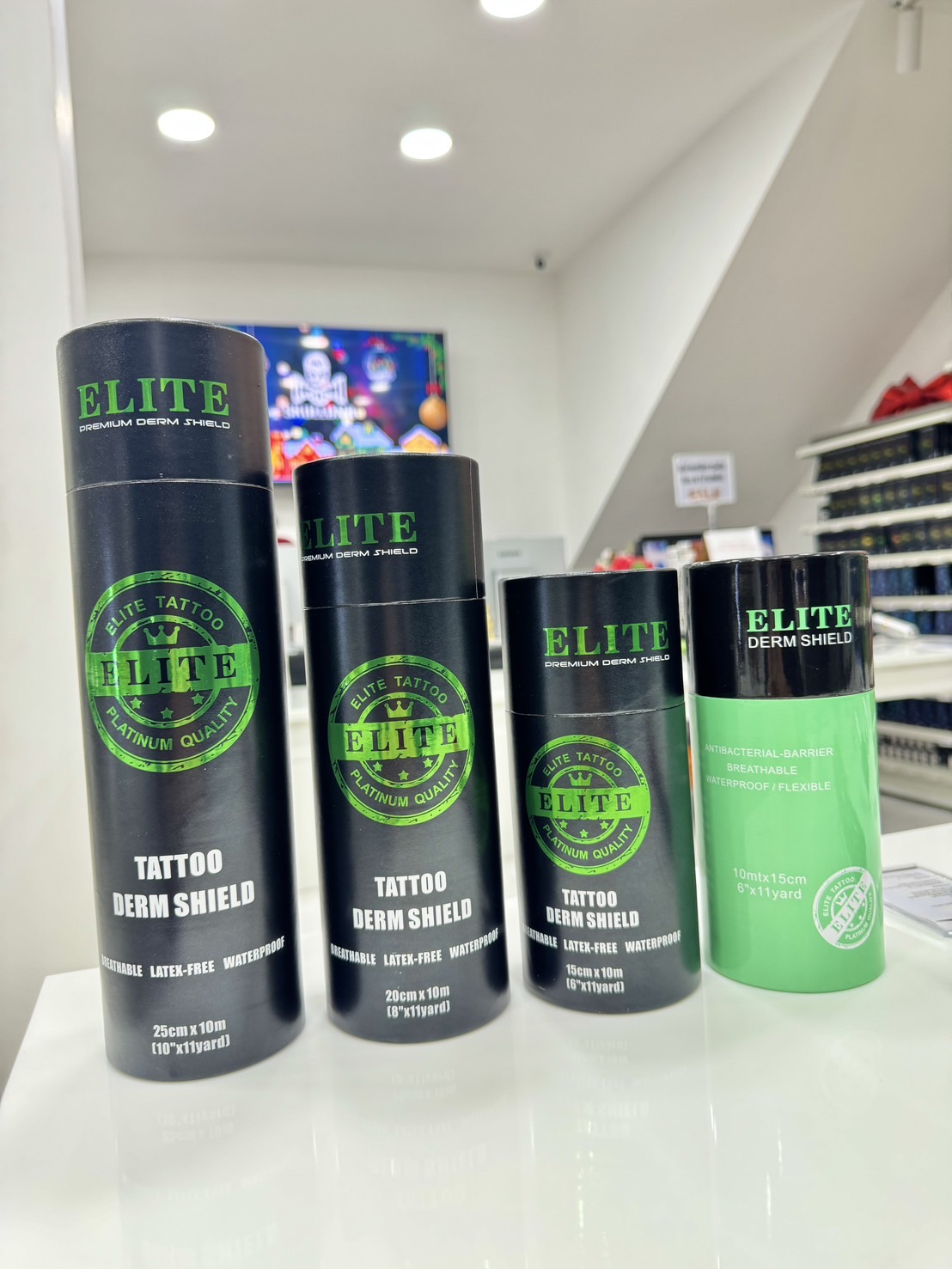 ELITE Premium Derm Shield ฟิล์มแลปหลังสัก Elite Premium ELITE Premium Derm Shield ฟิล์มแลปหลังสัก Elite Premium กล่องดำ