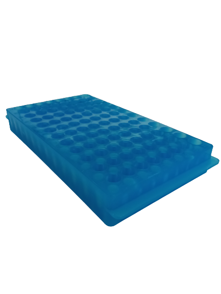 แท่นวางหลอดไมโครทิวป์ 2 ด้าน 0.5/1.5 ml 96 ช่อง Microtube Rack