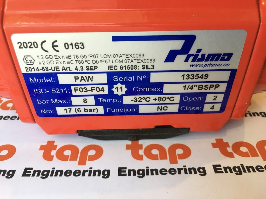 จำหน่าย PRISMA Actuator
