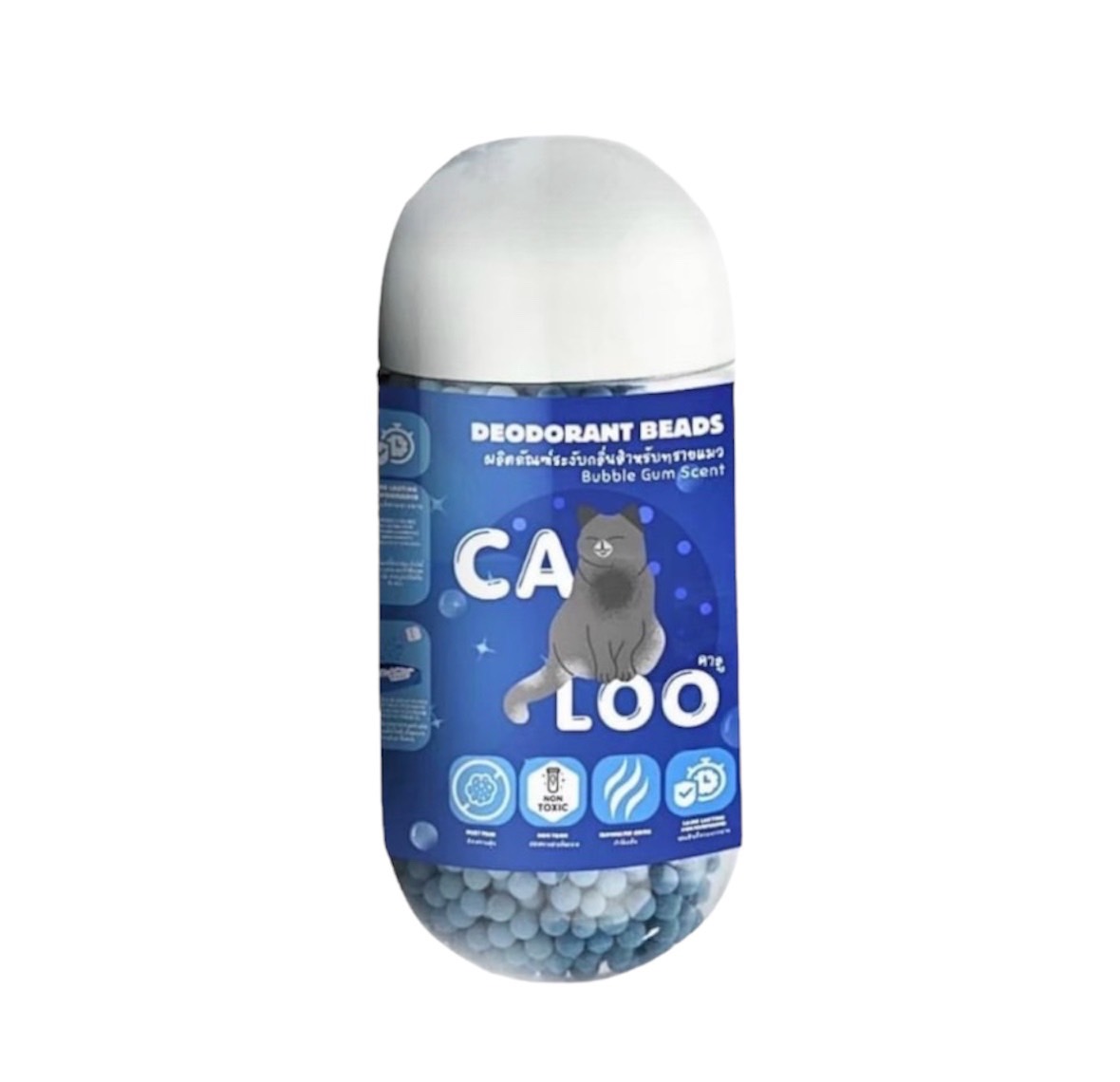 Caloo เม็ดดับกลิ่นทรายแมว กลิ่นบับเบิ้ล กัม 450 กรัม