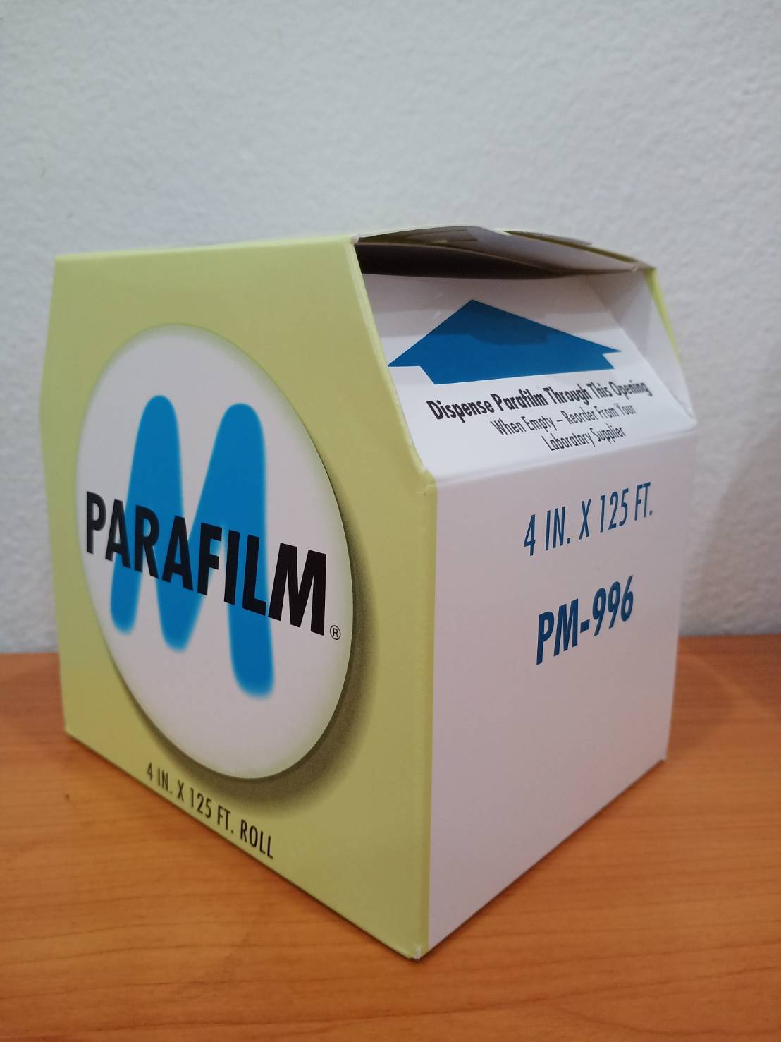 Parafilm M พาราฟิล์ม ขนาด 4 นิ้ว x 125 ฟุต