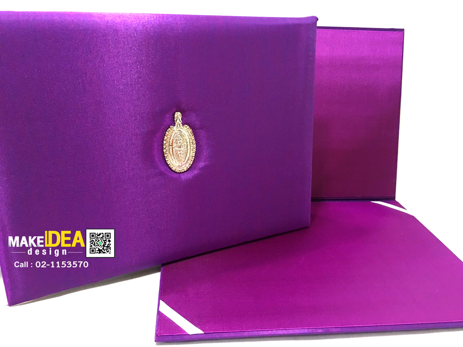 ผลงานปกผ้าไหมใส่ใบประกาศ ขนาด A4