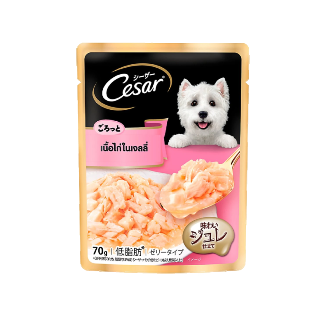 Cesar CEP1 เนื้อไก่ในเจลลี่ 70 g.