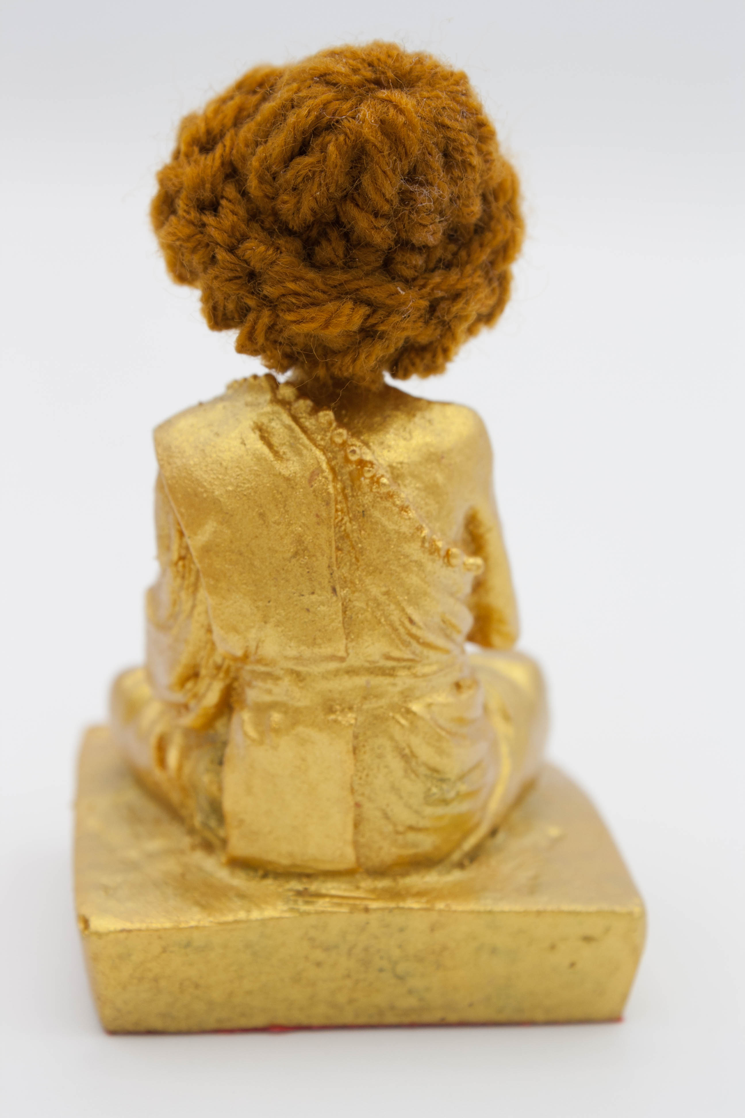 พระบูชา หลวงปู่หมุน ขนาด 1.5 นิ้ว รุ่นชนะมาร 2559 เนื้อแร่เหล็กน้ำพี้ ทาทอง