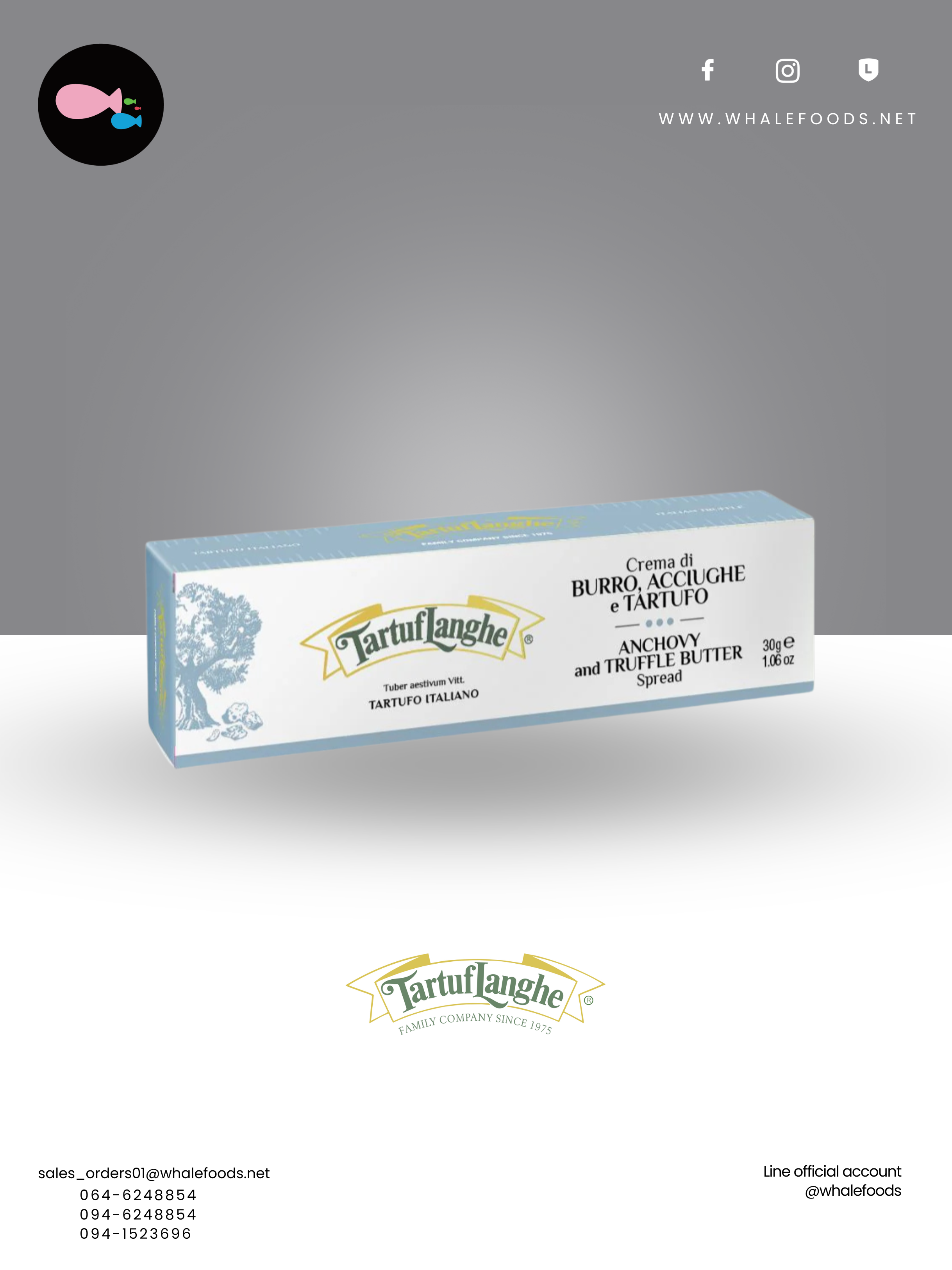 ANCHOVY AND TRUFFLE BUTTER SPEAD SIZE : 30 G.