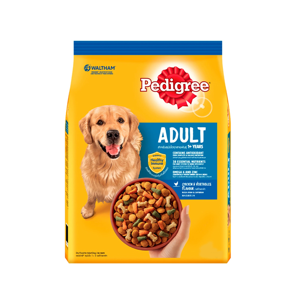 Pedigree สำหรับสุนัขโต-ไก่ผัก 1.5 Kg.