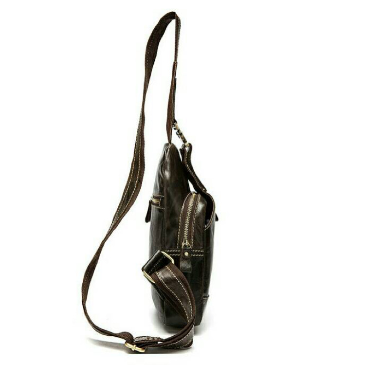 For You Leather LB31 กระเป๋าคาดอก สะพายไหล่ ผู้ชาย หนังแท้ LB31