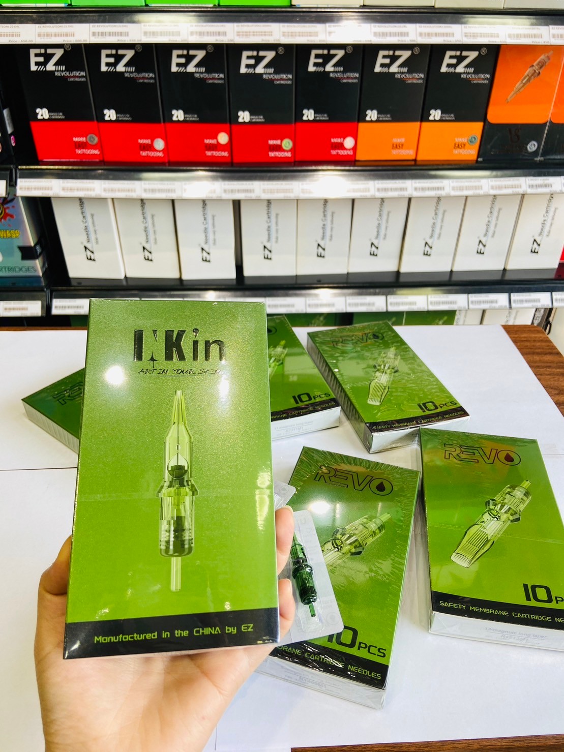 EZ INKin REVO Tattoo Cartridges Needles By EZ บรรจุ 10 pcs/box