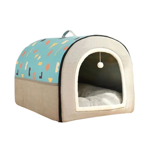 Kuma PT04-BTN-XXL75 ที่นอนสัตว์เลี้ยง บ้านอุโมงค์ (คละสี) 75*50*50 cm.