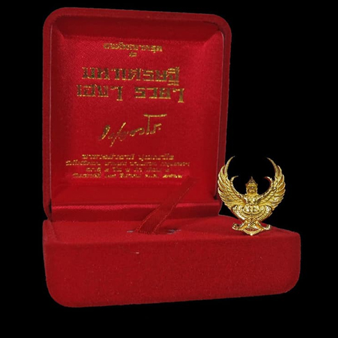 องค์พญาครุฑ รุ่นมหาเศรษฐีเฮงๆรวยๆ ปี2563เนื้อทองคำ พิมพ์เล็ก