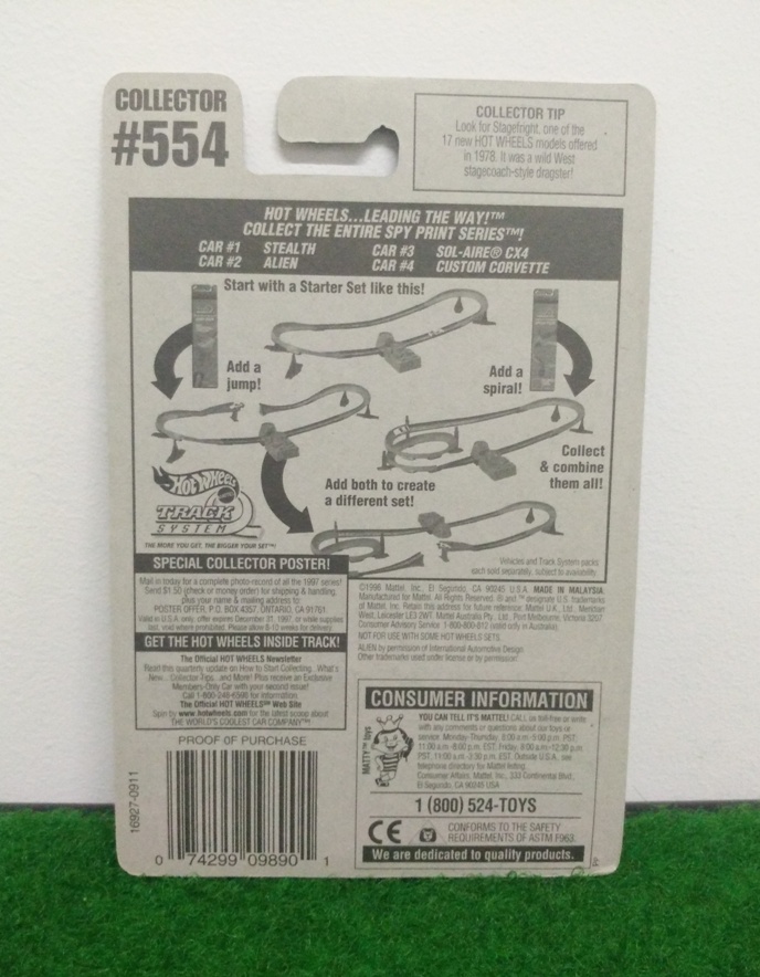 Hot Wheels Alien; Spy Print Series #2 of 4