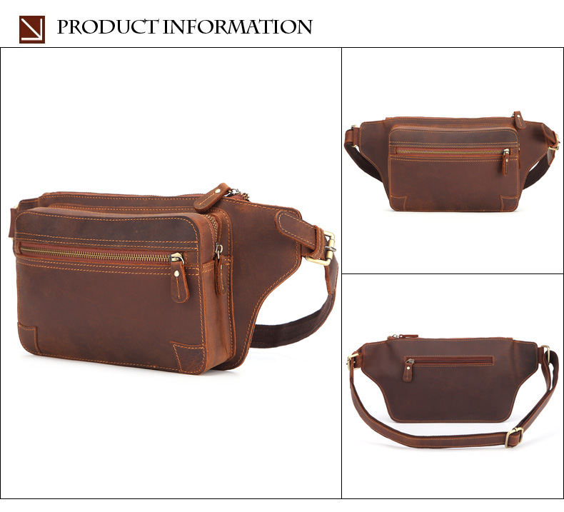 For You Leather LB45 กระเป๋าคาดอก คาดเอว ผู้ชาย หนังแท้ นูบัค ใบใหญ่ LB45