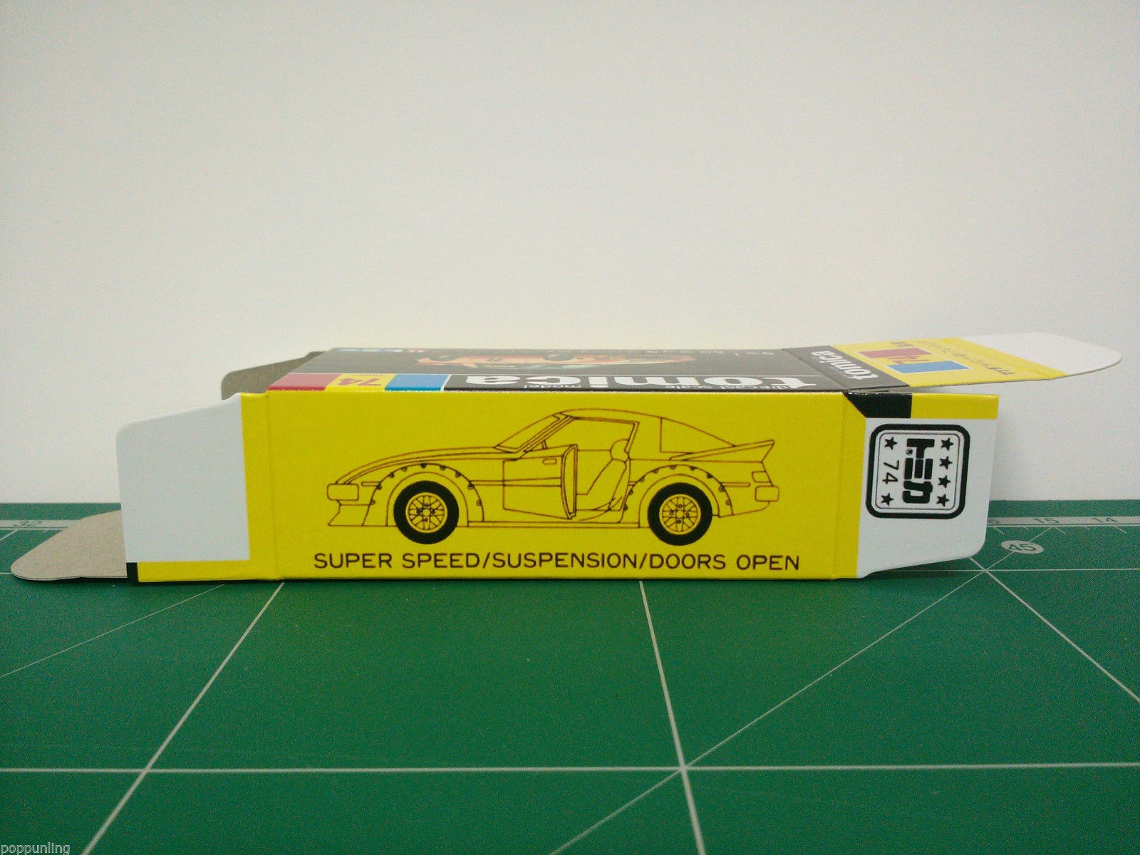กล่องพิมพ์ Reproduction Box สำหรับ Tomica Black Box No.74 Mazda Savanna RX-7 Racing (กล่องเปล่า, ไม่มีรถ)