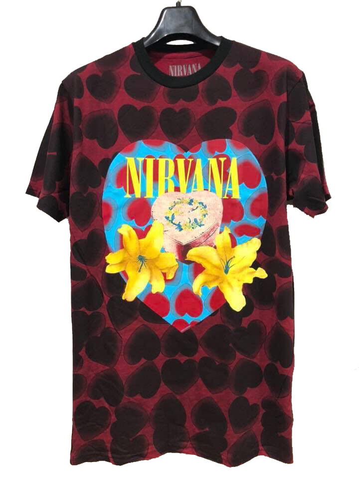เสื้อวง Nirvana Heart Shaped Box Ovp ปี 2016 Size M L