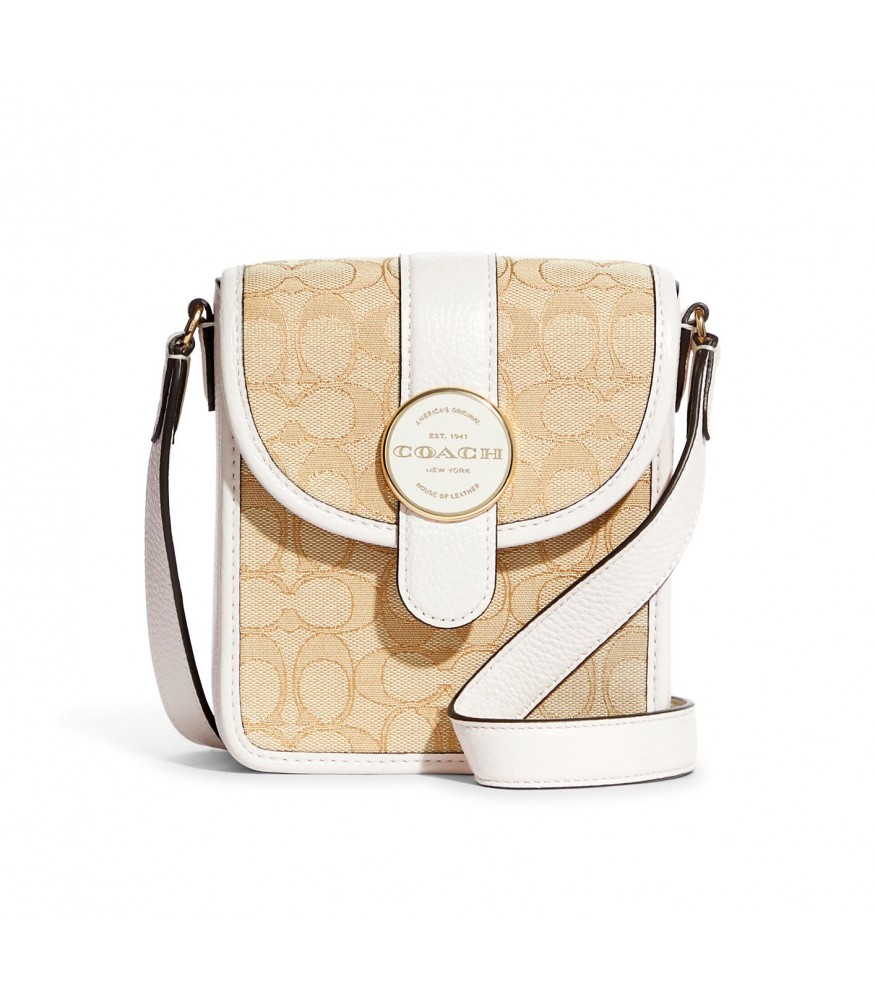 กระเป๋าสะพายข้าง COACH C8321 NORTH/SOUTH LONNIE CROSSBODY IN SIGNATURE JACQUARD (IMDQC)[C8321IMDQC]