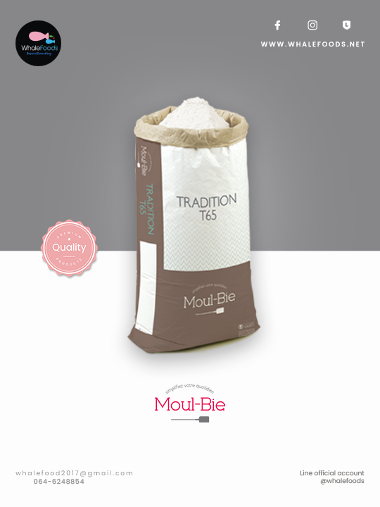 Moul-Bie T65 Tradition French Flour แป้งขนมปัง T65