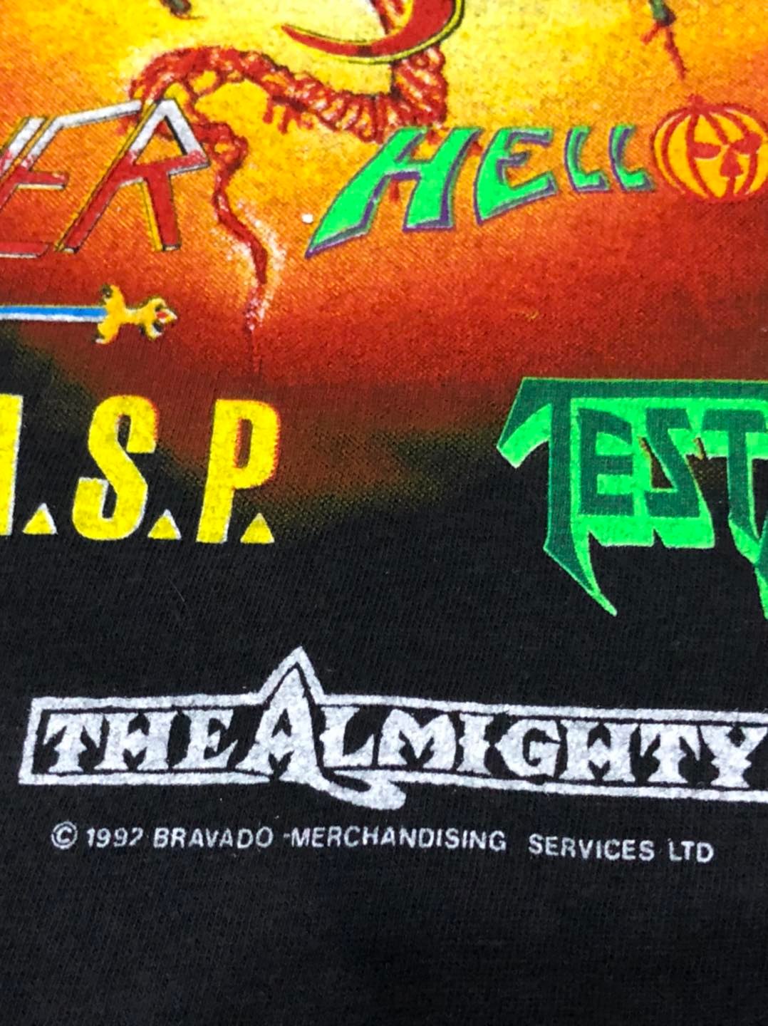 เสื้อวง Iron Maiden Super Rock Tour ปี 1992 Size L ลิขสิทธิ์แท้ 100%