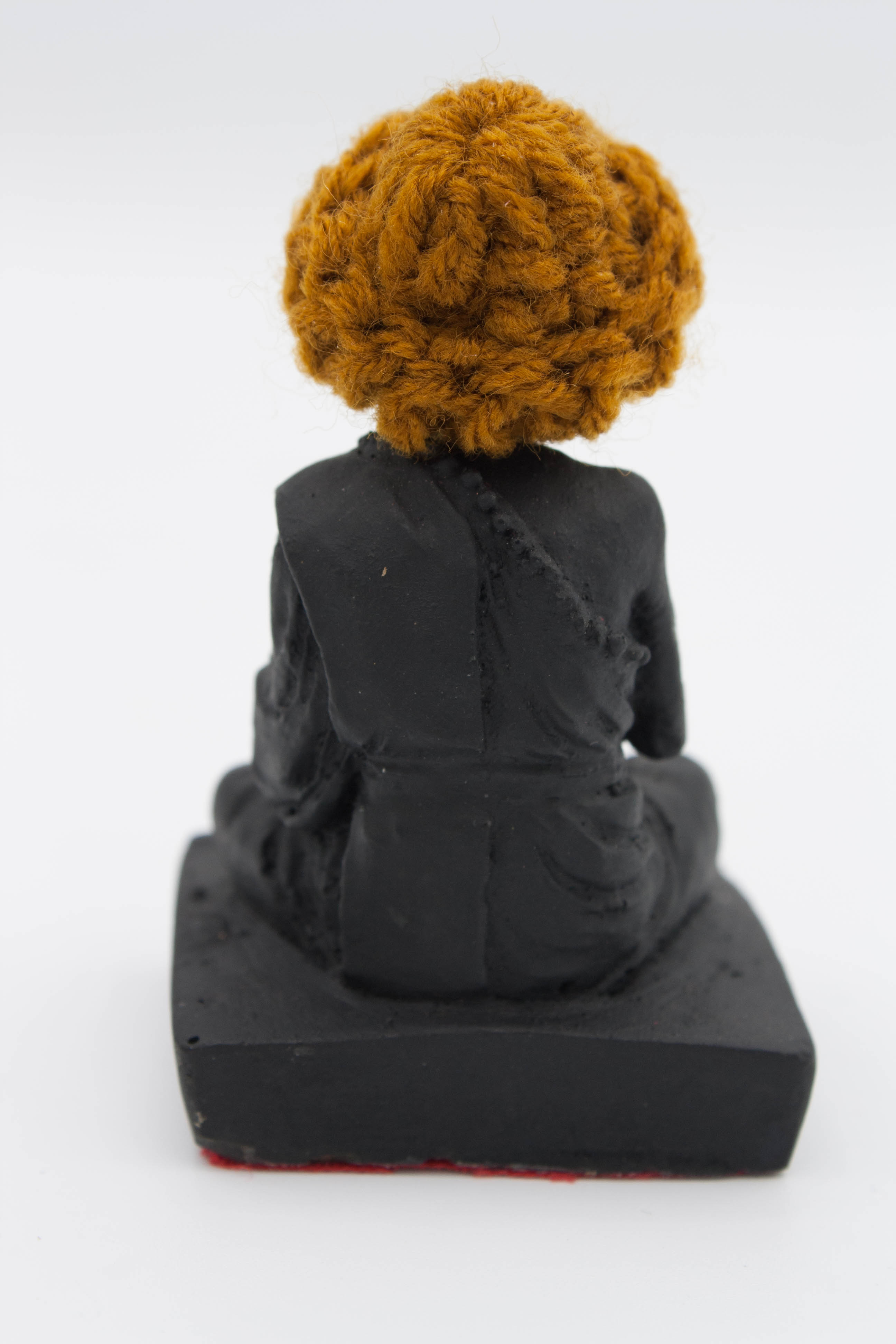 พระบูชา หลวงปู่หมุน ขนาด 1.5 นิ้ว รุ่นชนะมาร 2559 เนื้อแร่เหล็กน้ำพี้ สีดำ