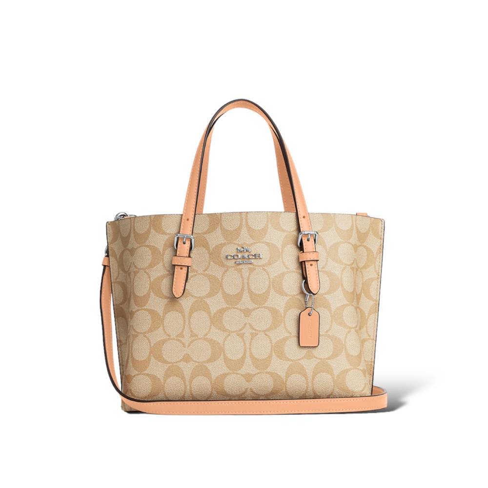 กระเป๋าสะพายข้าง COACH C4250 MOLLIE TOTE BAG 25 IN SIGNATURE CANVAS (SVX1W)
