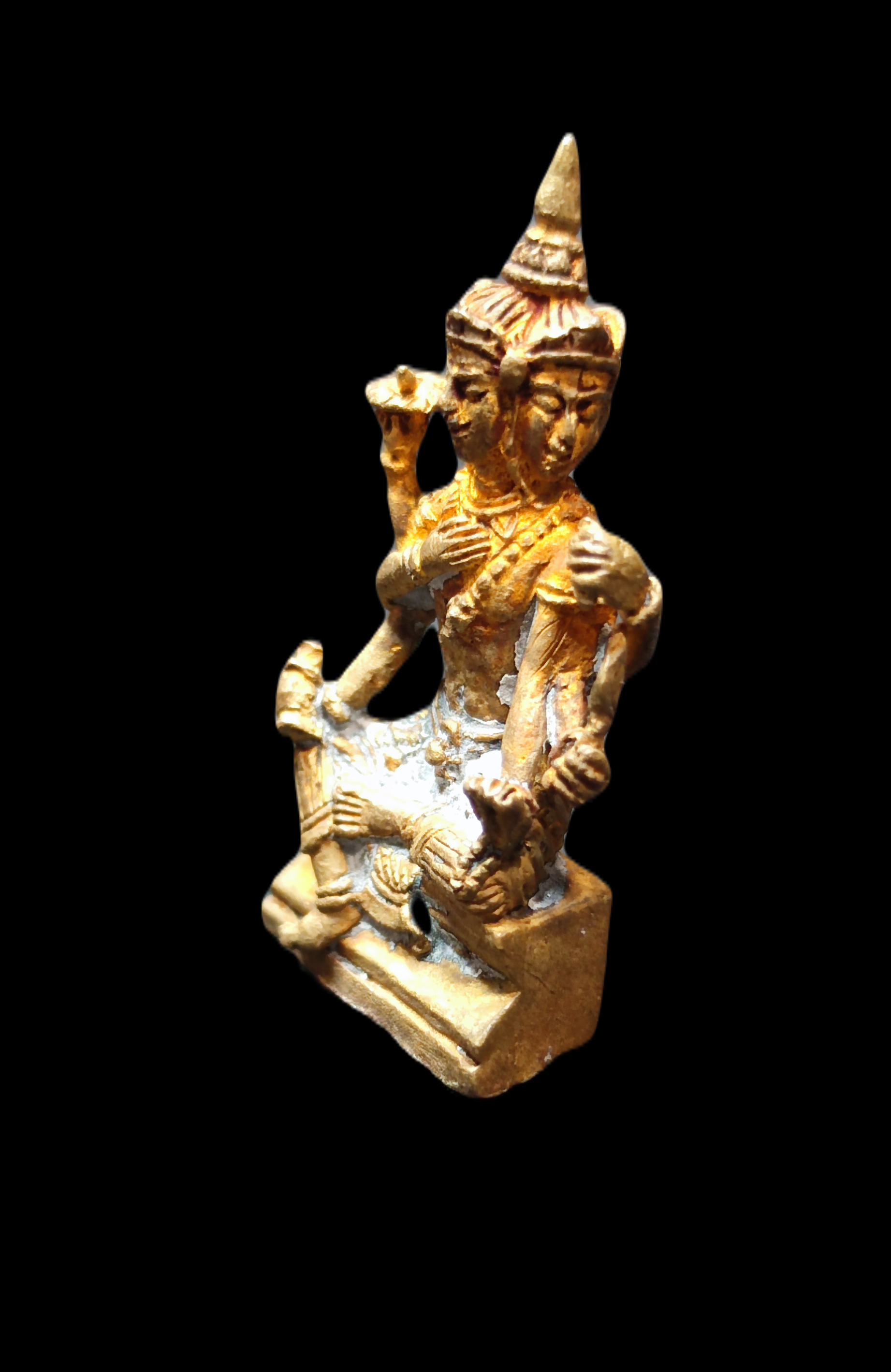 รูปหล่อพระพรหม 6 กร รุ่นซ่อมโบสถ์ หลวงปู่ผาด วัดไร่ จ.อ่างทอง ปี2553