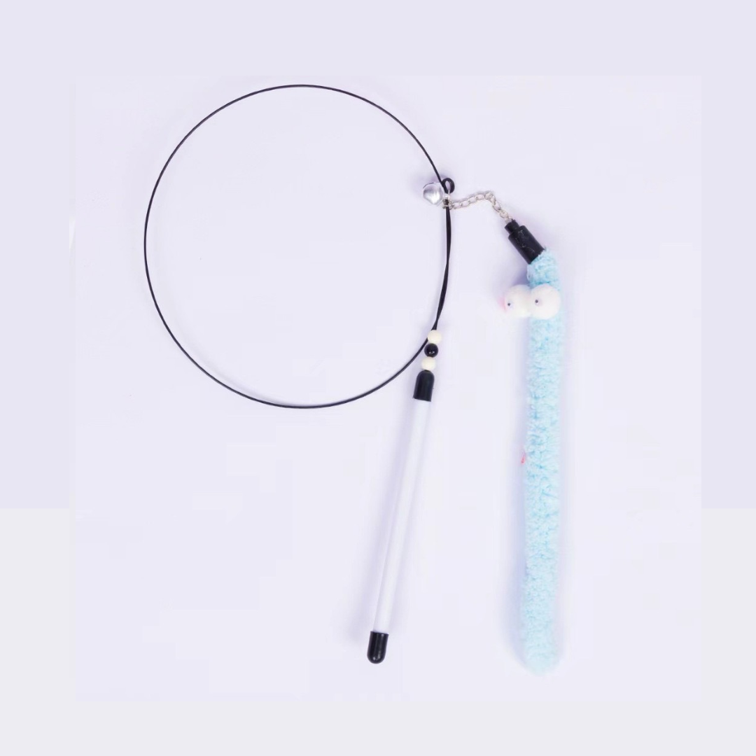 Petshop Court ไม้ตกแมวคละแบบ,ปอมๆ รูปหนู (คละสี)